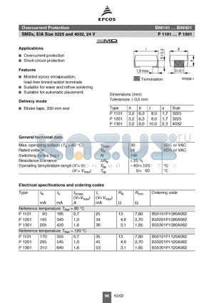 B59101P1080A062 datasheet - Overcurrent protection