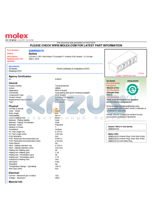 39900-0519 datasheet - 3.81mm (.150