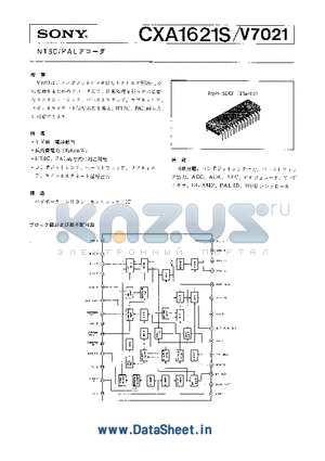 CXA1621S datasheet - CXA1621S