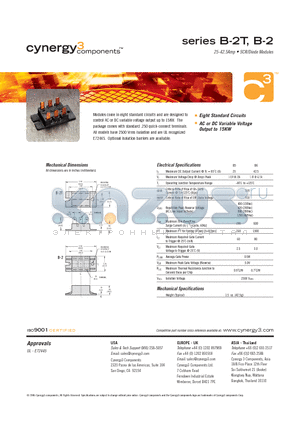 B611F-2T datasheet - 25-42.5Amp,SCR/Diode Modules