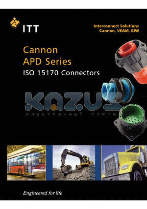 025-0487-000 datasheet - Cannon APD Series ISO 15170 Connectors