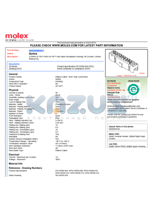 54559-5041 datasheet - 2.54mm (0.100