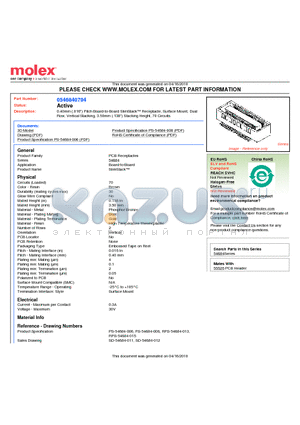 54684-0704 datasheet - 0.40mm (.016