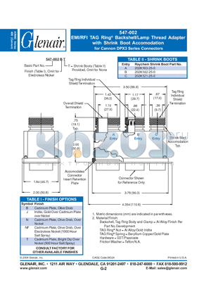 547-002BT datasheet - Connectors