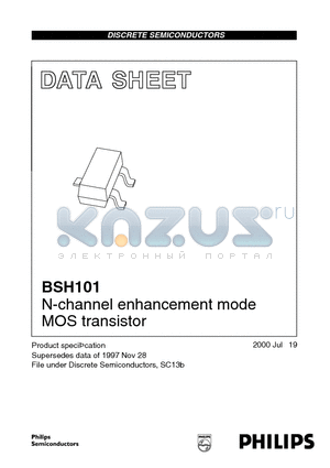 BSH101 datasheet - N-channel enhancement mode MOS transistor