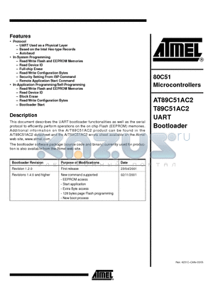 AT89C51AC2 datasheet - 80C51 Microcontrollers