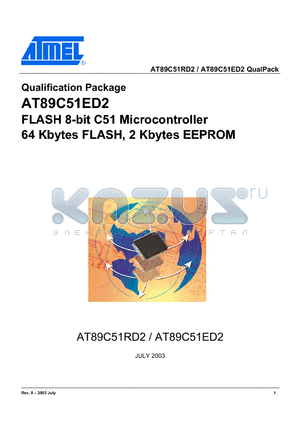 AT89C51ED2-SLSIM datasheet - 8-bit Flash Microcontroller