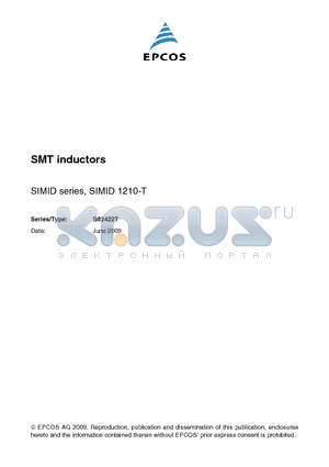 B82422T3820X000 datasheet - SMT inductors