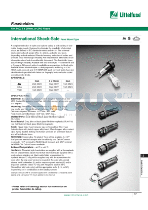 03455LF7H datasheet - International Shock-Safe Panel Mount Type