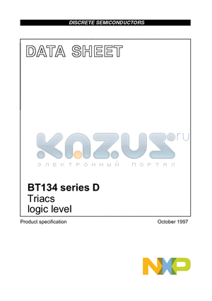 BT134-600D127 datasheet - Triacs logic level