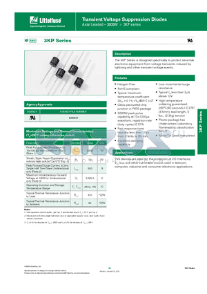 3KP13A datasheet - Transient Voltage Suppression Diodes