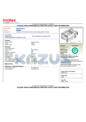 0352820810 datasheet - 2.28mm (.090