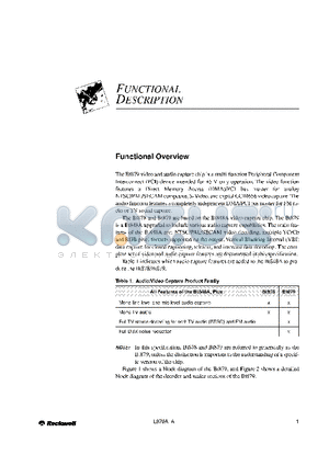 BT878 datasheet - Single-Chip Video and Broadcast Audio Capture for the PCI Bus