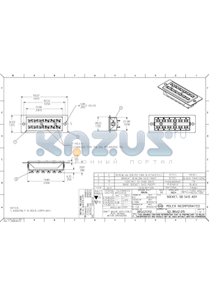 0385421412 datasheet - SOCKET, SB 5412 ASY