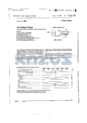 BTA23 datasheet - 12-A SILICON TRIACS