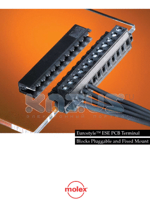 0395332011 datasheet - Eurostyle ESE PCB Terminal Blocks Pluggable and Fixed Mount