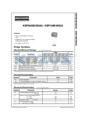 3N247 datasheet - Bridge Rectifiers