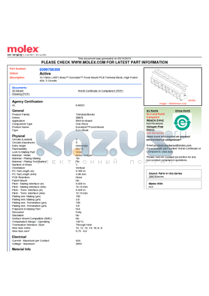 0399700305 datasheet - 10.16mm (.400