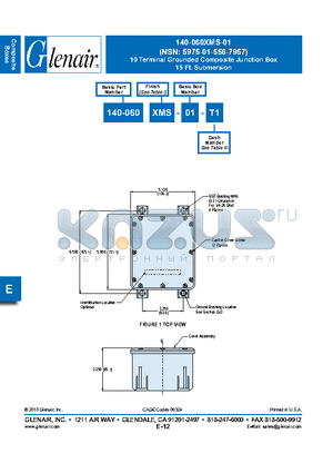 400-060XMS-01-01T6 datasheet - 10 Terminal Grounded Composite Junction Box