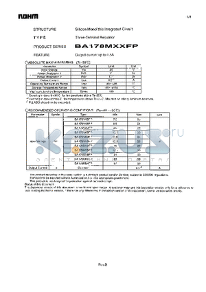 BA178M05FP datasheet - Three-Terminal Regulator