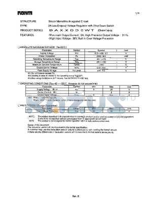 BA25DD0WT datasheet - 2A Low Dropout Voltage Regulator with Shut Down Switch