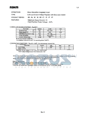 BA30BC0FP datasheet - 1.0A Low-Dropout Voltage Regulator with Shut down Switch