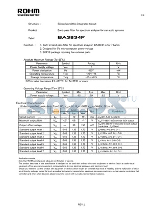 BA3834F_11 datasheet - Silicon Monolithic Integrated Circuit