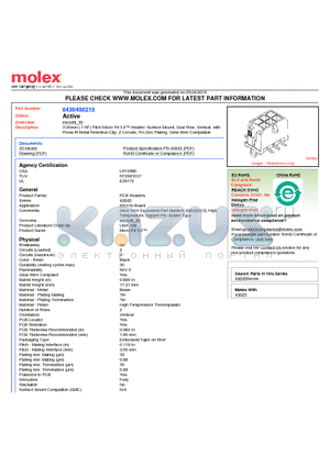 0430450215 datasheet - 3.00mm (.118