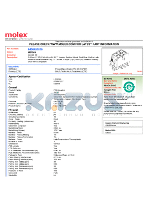 0430451016 datasheet - 3.00mm (.118