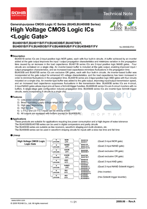 BU4030BF datasheet - High Voltage CMOS Logic ICs <Logic Gate>