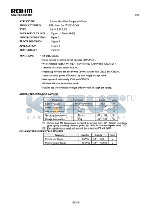 BA5983FP datasheet - Silicon Monolithic Interegrated Circuit