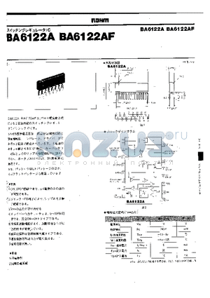 BA6122AF datasheet - BA6122A