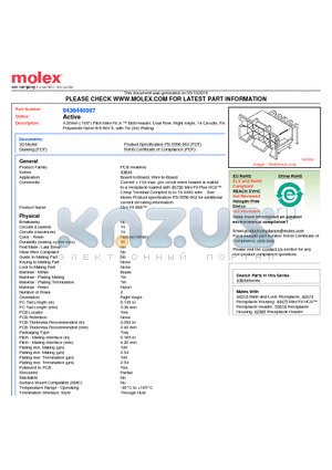 0436440007 datasheet - 4.20mm (.165