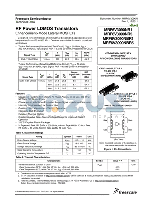 ATC100B221JT200XT datasheet - RF Power LDMOS Transistors