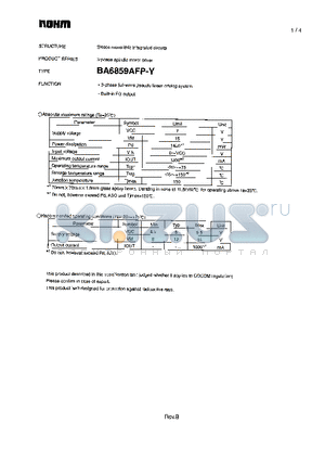 BA6859AFP-Y datasheet - 3-Phase spindle motor driver