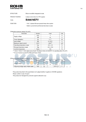 BA6878EFV_11 datasheet - Silicon monolithic integrated circuits