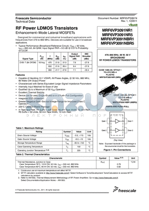 ATC100B6R2BT500XT datasheet - RF Power LDMOS Transistors Enhancement--Mode Lateral MOSFETs