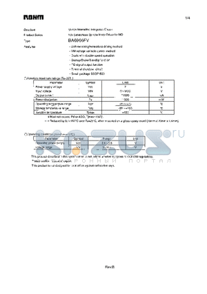 BA6966FV datasheet - 1ch Sensorless Spindle Motor Driver for MD