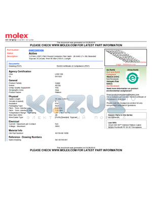 40158-08-100B datasheet - 1.27mm (.050