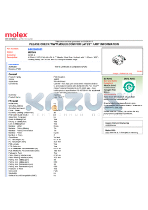 0442060001 datasheet - 4.20mm (.165