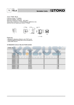 402ENS-1170Z datasheet - Variable Coils