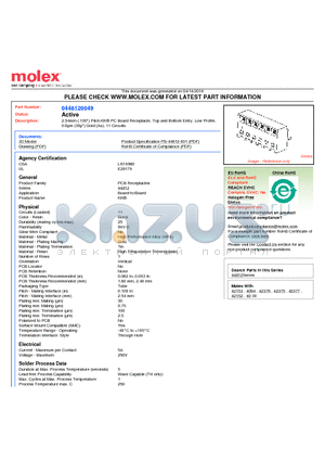 0448120049 datasheet - 2.54mm (.100