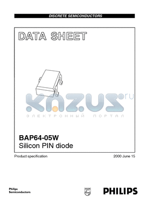 BAP64-05W datasheet - Silicon PIN diode