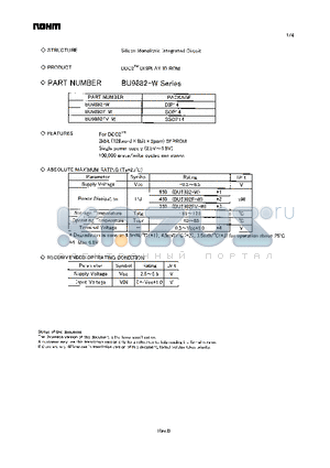 BU9882F-W datasheet - DDC2 DISPLAY ID ROM