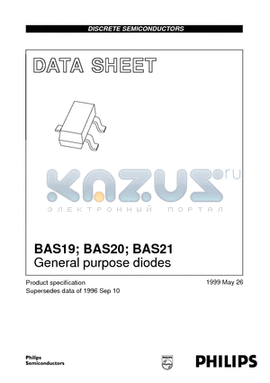 BAS19 datasheet - General purpose diodes
