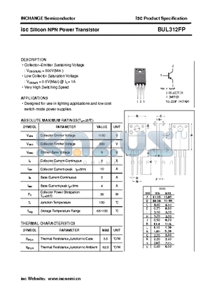 BUL312FP datasheet - isc Silicon NPN Power Transistor