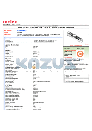 0465567347 datasheet - 1.27mm (.050