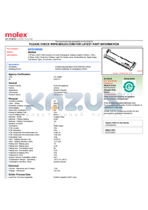 0470182002 datasheet - 1.27mm (.050