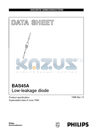 BAS45A datasheet - Low-leakage diode