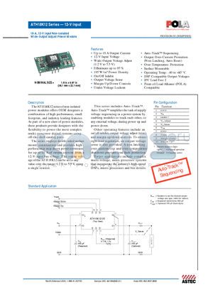 ATH18K12-9J datasheet - 18-A, 12-V Input Non-Isolated Wide-Output Adjust Power Module